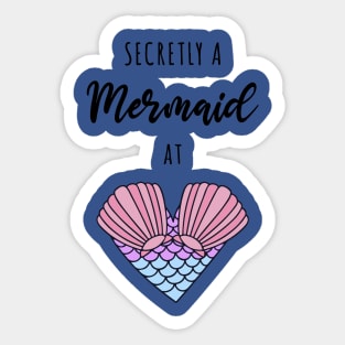 secretly a mermaid4 Sticker